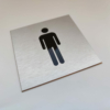Kép 2/2 - Férfi WC piktogram  - négyszögletes - gravírozott
