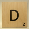 Kép 1/4 - Scrabble fali D betű