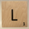 Kép 1/4 - Scrabble fali L betű