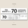 Kép 1/4 - Egyedi busz tábla életeseményekkel