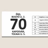 Kép 2/4 - Egyedi busz tábla - fekete-fehér - egyoldalas - részlet1