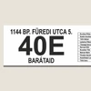 Kép 2/4 - Egyedi busz tábla - nevekkel, címekkel - részlet1