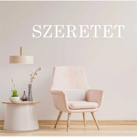 3D talpas betűk - fehér opál plexi