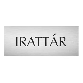 Irattár - Fém ajtótábla