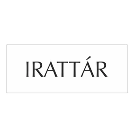 Irattár - Műanyag ajtótábla