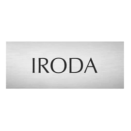 Fém ajtótábla - iroda