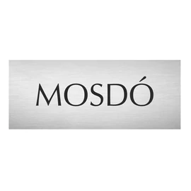 Fém ajtótábla - Mosdó
