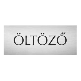 Fém ajtótábla - öltöző