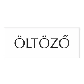 Műanyag ajtótábla - Öltöző