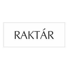 Műanyag ajtótábla - raktár