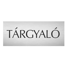 Fém ajtótábla - tárgyaló