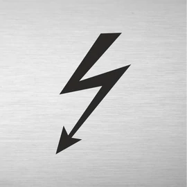 Piktogram - Elektromos kapcsolószekrény -  négyszögletes - gravírozott