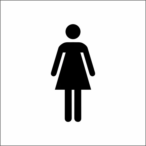 Műanyag piktogram - Női WC