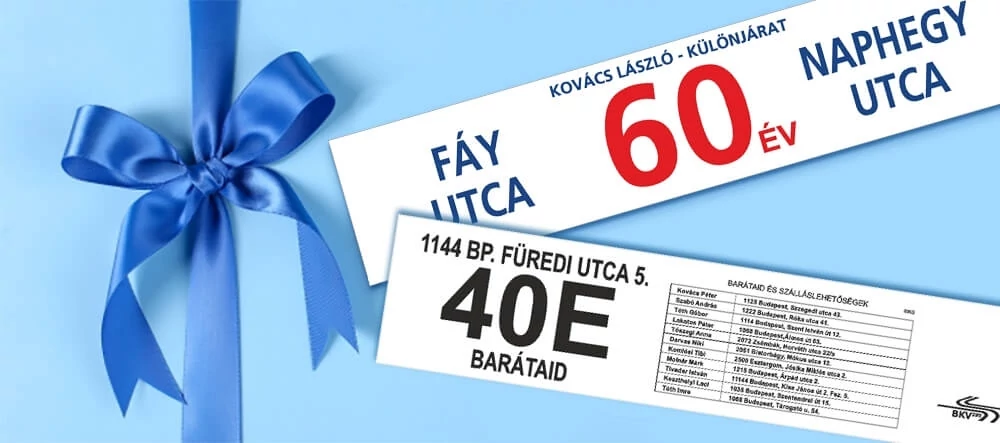 Egyedi busztábla