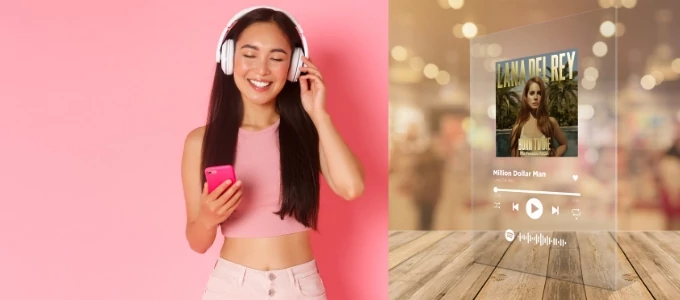 Spotify ajándék tábla